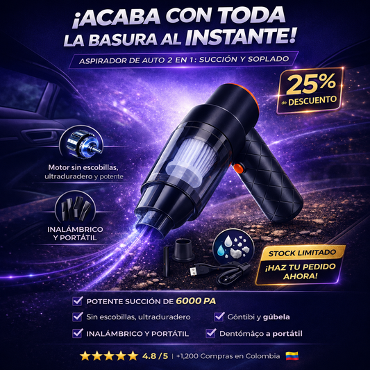 Aspirador portátil 2 en 1