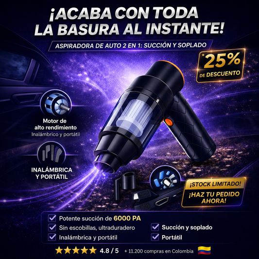 Aspirador portátil 2 en 1